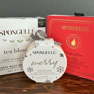 Set of 3 Spongelle Body wash infused buffers